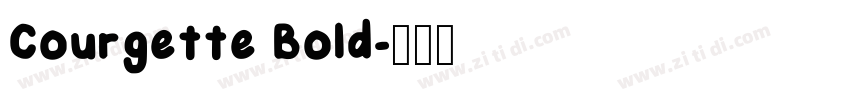 Courgette Bold字体转换